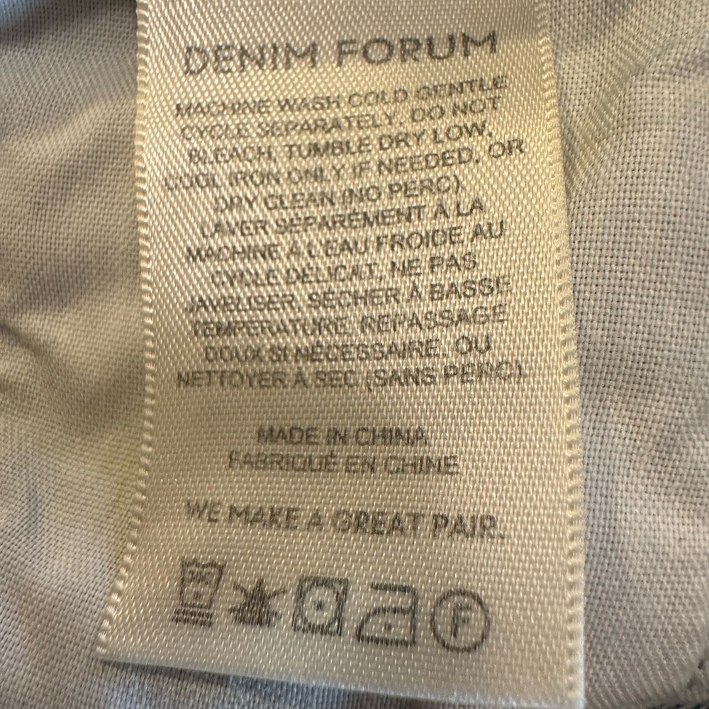 Denim Forum The Joni Mid Length Short High Rise Denim Shorts 25 - Picture 12 of 16